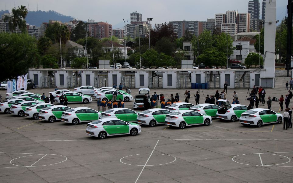 Electric taxis Chile Santiago Environment